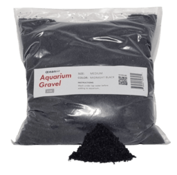 Aquarium Gravel Black Coarse 5kg